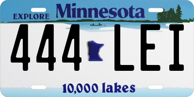 MN license plate 444LEI