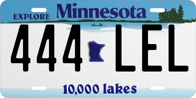 MN license plate 444LEL