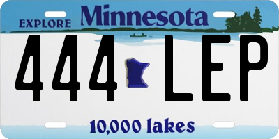 MN license plate 444LEP