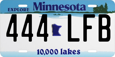 MN license plate 444LFB