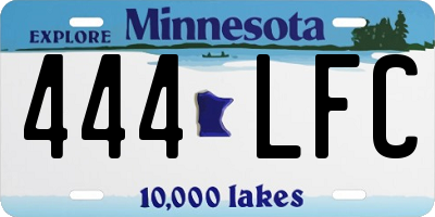 MN license plate 444LFC