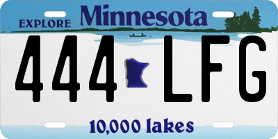 MN license plate 444LFG