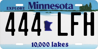 MN license plate 444LFH