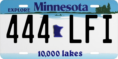 MN license plate 444LFI
