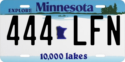 MN license plate 444LFN