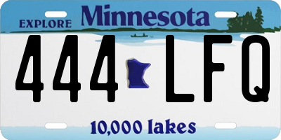 MN license plate 444LFQ