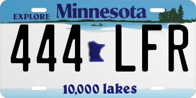 MN license plate 444LFR
