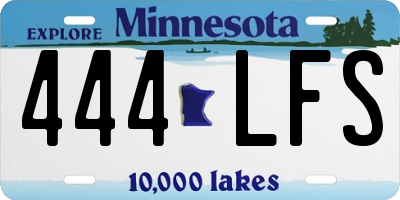 MN license plate 444LFS