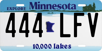 MN license plate 444LFV