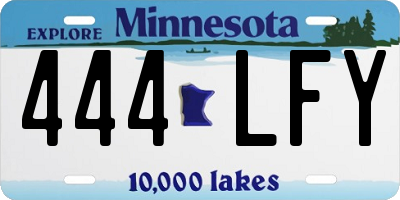 MN license plate 444LFY