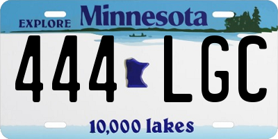 MN license plate 444LGC