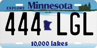 MN license plate 444LGL