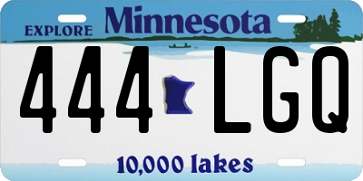MN license plate 444LGQ