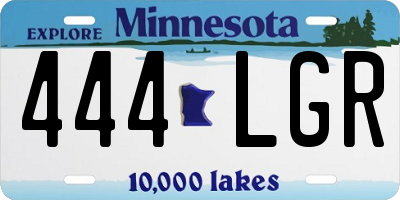 MN license plate 444LGR