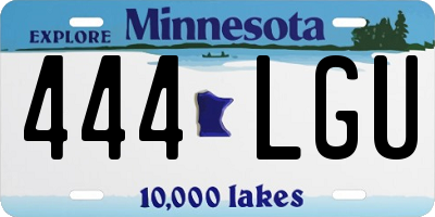 MN license plate 444LGU
