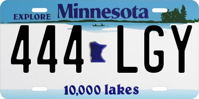 MN license plate 444LGY