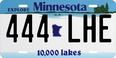 MN license plate 444LHE