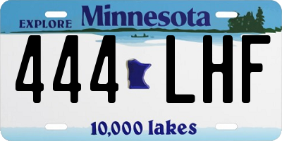 MN license plate 444LHF