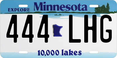 MN license plate 444LHG