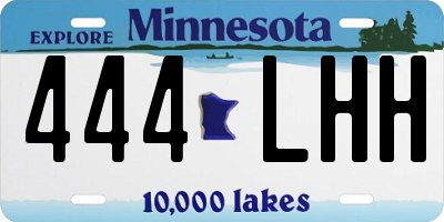 MN license plate 444LHH