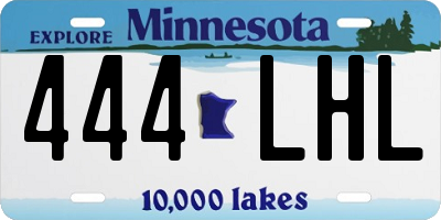 MN license plate 444LHL