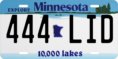 MN license plate 444LID