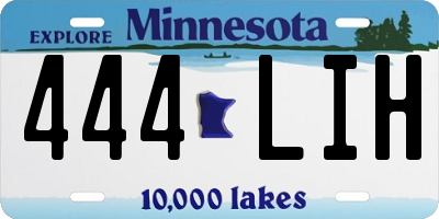 MN license plate 444LIH