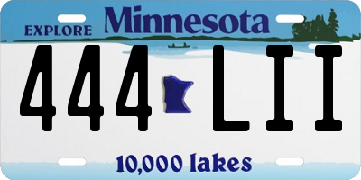 MN license plate 444LII