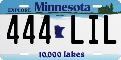 MN license plate 444LIL