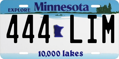 MN license plate 444LIM