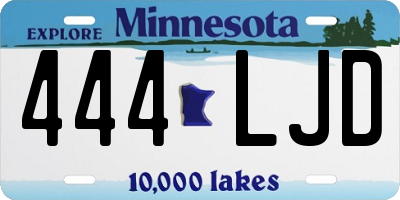 MN license plate 444LJD