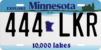 MN license plate 444LKR