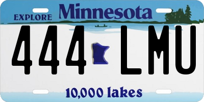 MN license plate 444LMU
