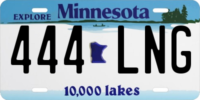 MN license plate 444LNG