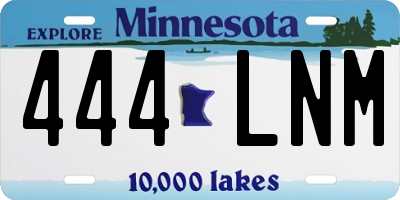 MN license plate 444LNM