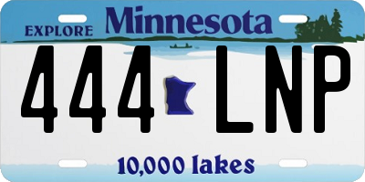 MN license plate 444LNP