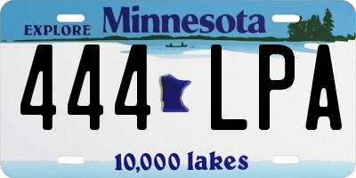 MN license plate 444LPA