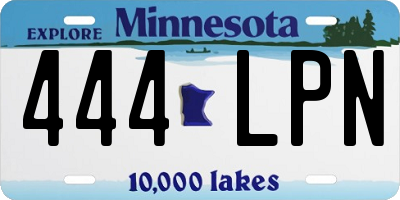 MN license plate 444LPN