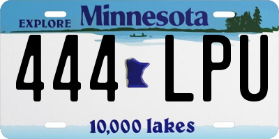 MN license plate 444LPU