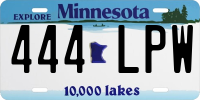 MN license plate 444LPW