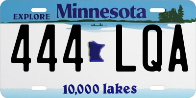 MN license plate 444LQA