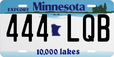 MN license plate 444LQB