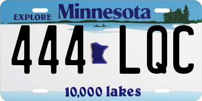 MN license plate 444LQC