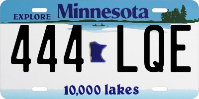 MN license plate 444LQE