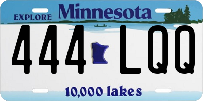 MN license plate 444LQQ