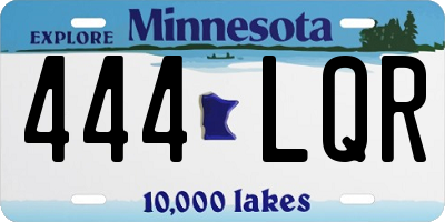 MN license plate 444LQR