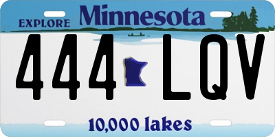 MN license plate 444LQV