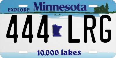 MN license plate 444LRG