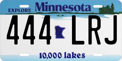 MN license plate 444LRJ