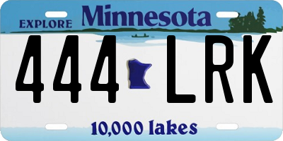 MN license plate 444LRK